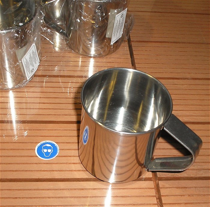 hq Edelstahl Becher Tasse 8cm Edelstahlbecher Materialfehler SSW 477273 EAN 4001856027902