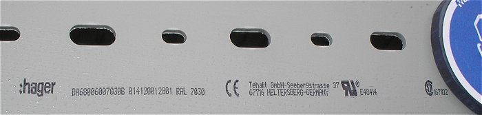 hq5 Verdrahtungskanal grau gesamt ca <4m u.a. Hager Tehalit BA68006007030B BA66008007030B