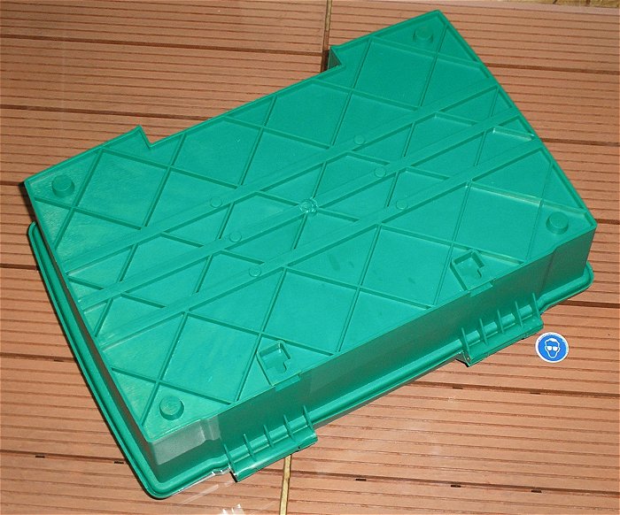 hq1 Sicherheitsverteilerbox Verteiler Box Koffer grün ca 350x120x240 mm Heitronic 21046