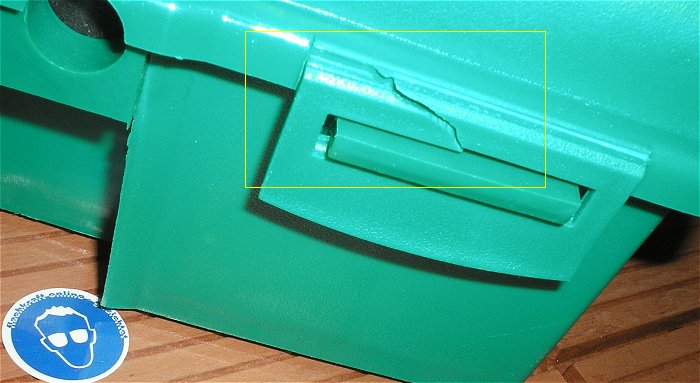 hq2 Sicherheitsverteilerbox Verteiler Box Koffer grün ca 350x120x240 mm Heitronic 21046