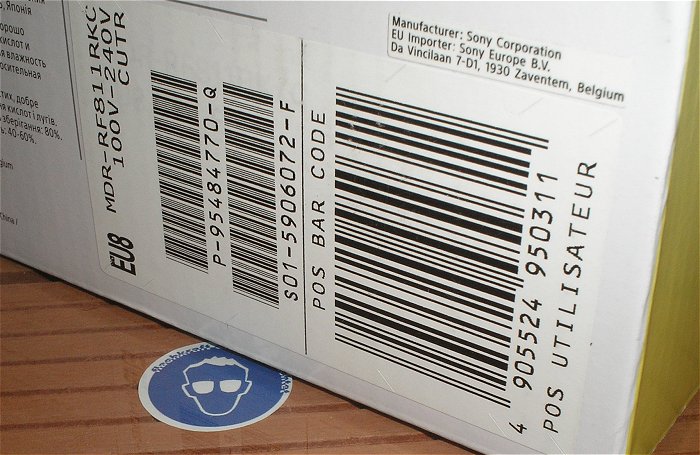 hq5 Kopfhörer Beyerdynamic DTX 910 Omnitronic UHF-100HS Sony MDR RF811RK EAN 4905524950311