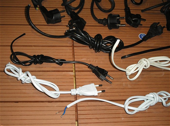 hq4 diverse Netzkabel Anschlußleitung Schuko Euro Kabel Schukostecker Eurostecker