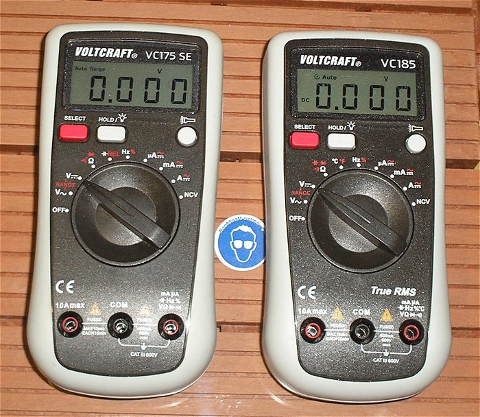 hq1 Multimeter Voltcraft 1x VC173 SE 1x VC185 2x Stromzange VC-523 1693352 EAN 4053199547463