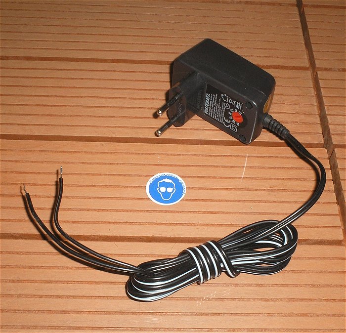 hq Steckernetzteil 230V Volt AC auf 3 4,5 5 6 7,5 9 12 max 0,6A Voltcraft SNG-600N-OW