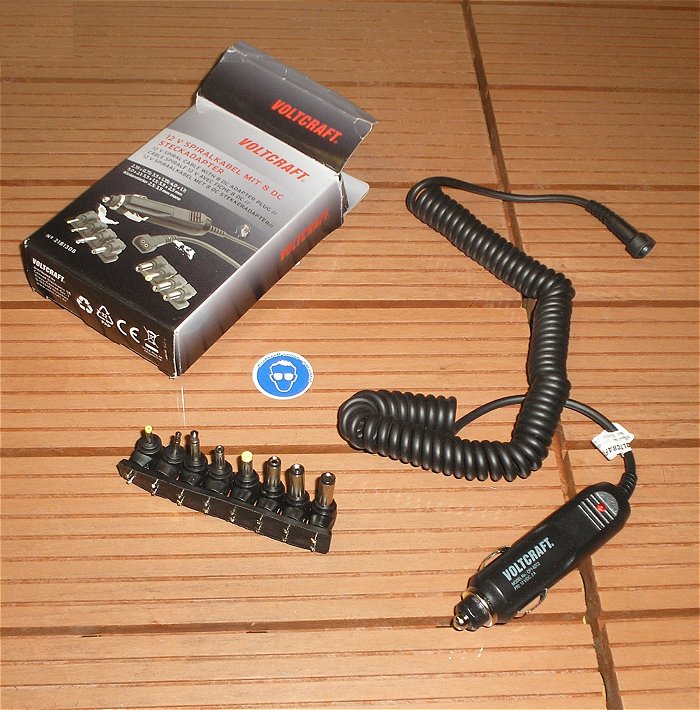 hq Anschlußkabel für KFZ PKW Auto 12V Volt DC + Adapter Voltcraft 2181308 EAN 4053199995639